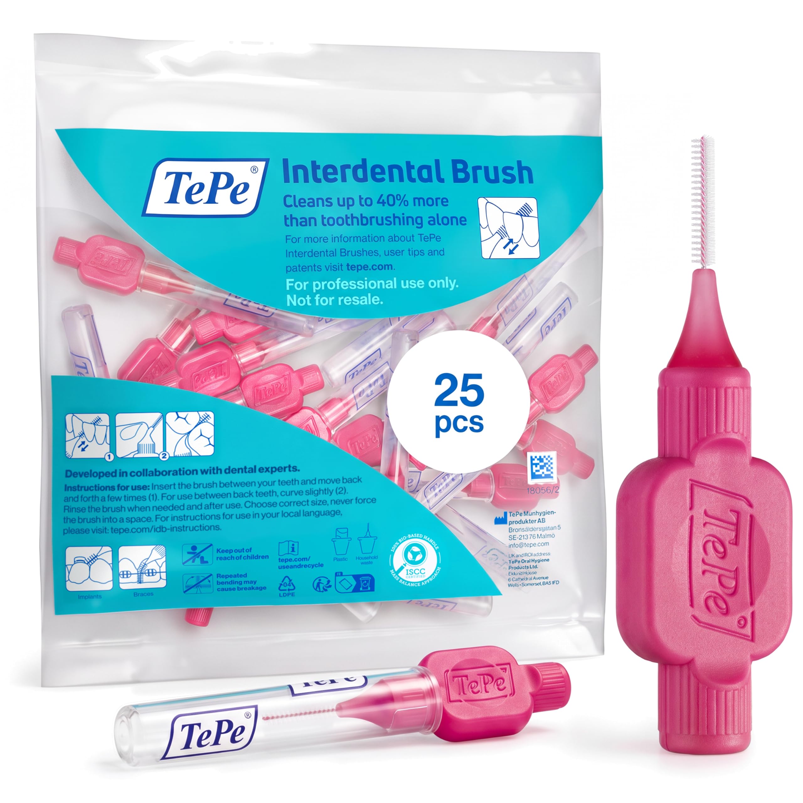 TePe Interdental Brush - Purple, 25 Count -10 TePe Interdental Brush - Purple, 25 Count -10