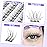 Natural Cluster Lashes CC-Curly 168 Pcs Wispy Lash Extensions 9-11MM Mixed Lengths Eyelash Extension Individuals Self Application DIY at Home by Mavphne