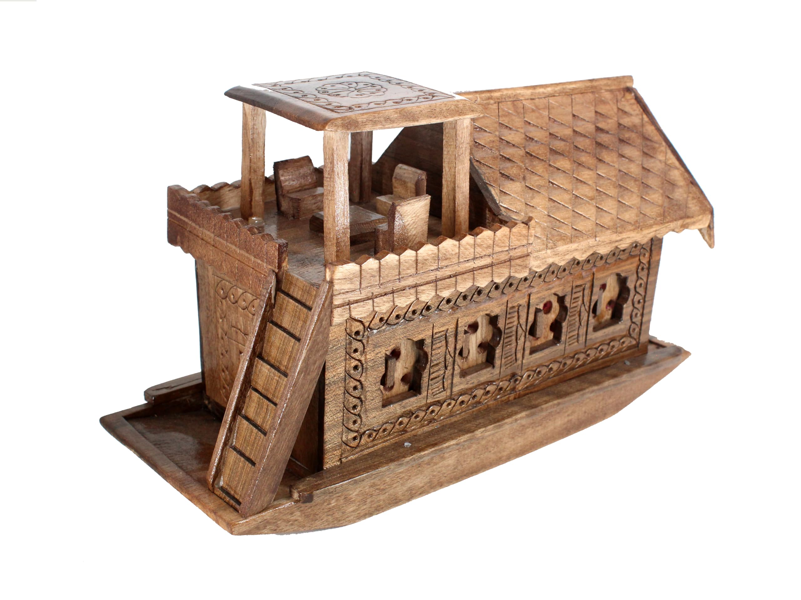 A.Peer Kashmiri Handmade House Boat Seasoned Walnut Wood - Boat of Kashmir-picture-20