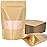 Blisstime Stand Up Pouches, 50 Pack Kraft Paper Bags with Matte Window and Tear Notch Resealable Bags for Small Business Home Use (2.5 x 4.3 Inches)