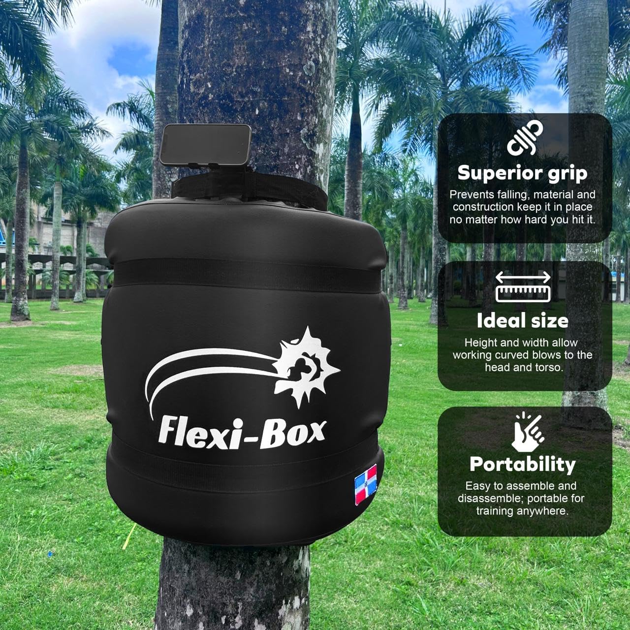 Flexibox Portable Boxing Training Tool – Striker Punching Bag for Combat Practice, Sandbag Pad for Home & Gym