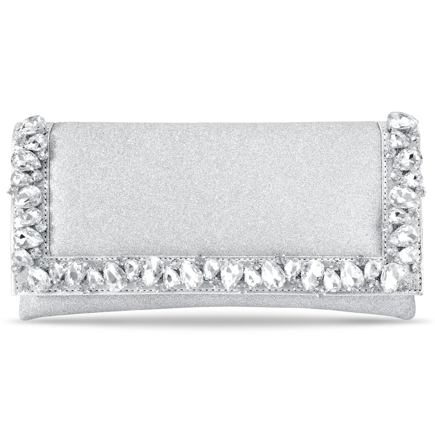 Peora Clutch Silver Purses For Women Girls Wedding Handmade Evening Handbags Party Bridal Clutch (B09XXPF326) Amazon Price History, Amazon Price Tracker