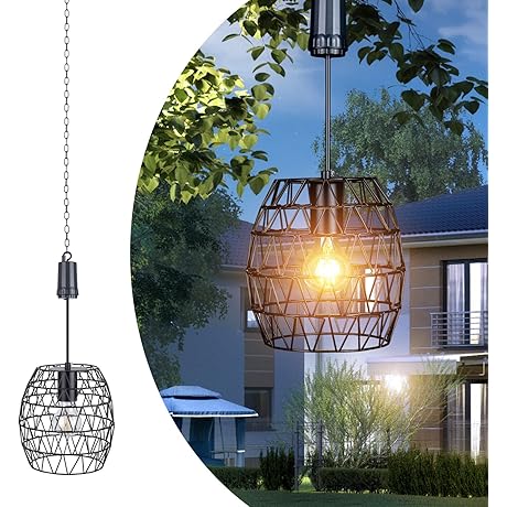 Larekook 6 Hours Timer Battery Operated Outdoor Hanging Light