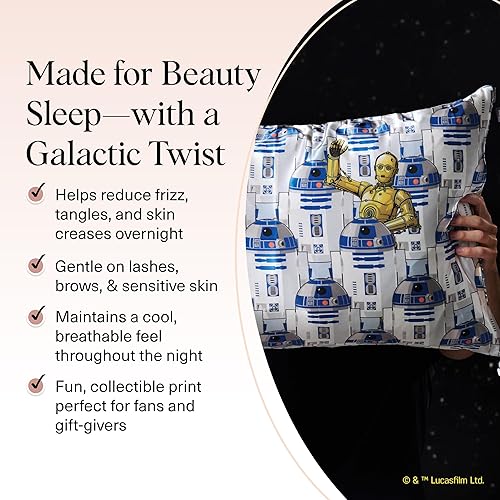 Vista 238 de Kitsch x Elf - Funda de almohada de satén con cremallera de tamaño queen/estándar, para el cabello y la piel, funda más suave que la seda, lavable a