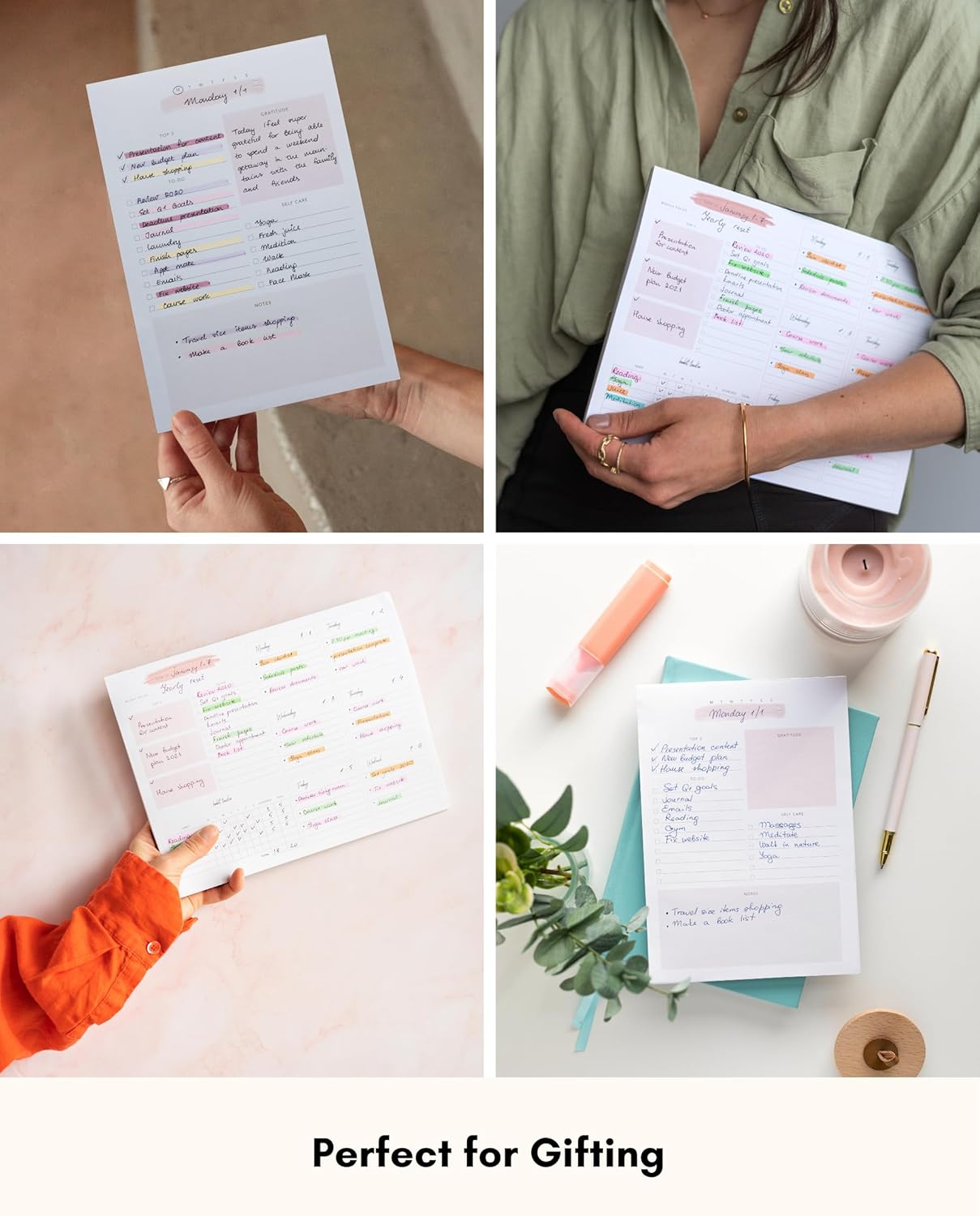 Weekly & Daily Notepad Bundle - Stay Organized and On-Task All Week Long with Ease