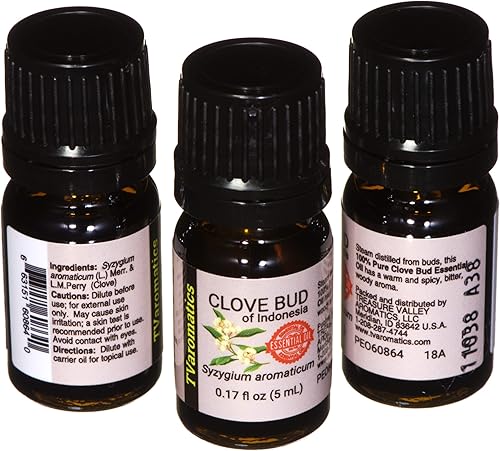 Miniatura 8 de TVaromatics Clove Bud of Indonesia Aceite Esencial 100% Puro  1 fl oz (1.0 fl oz) - Syzygium aromaticum