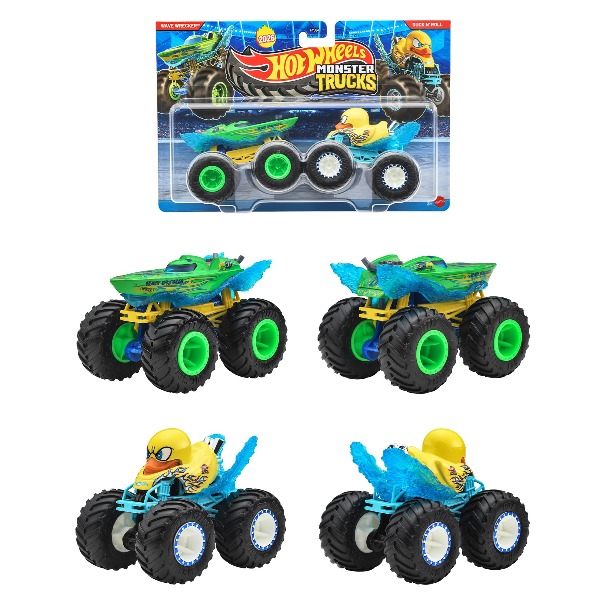 Amazon | ホットウィール(Hot Wheels) モンスタートラック 1:64 2