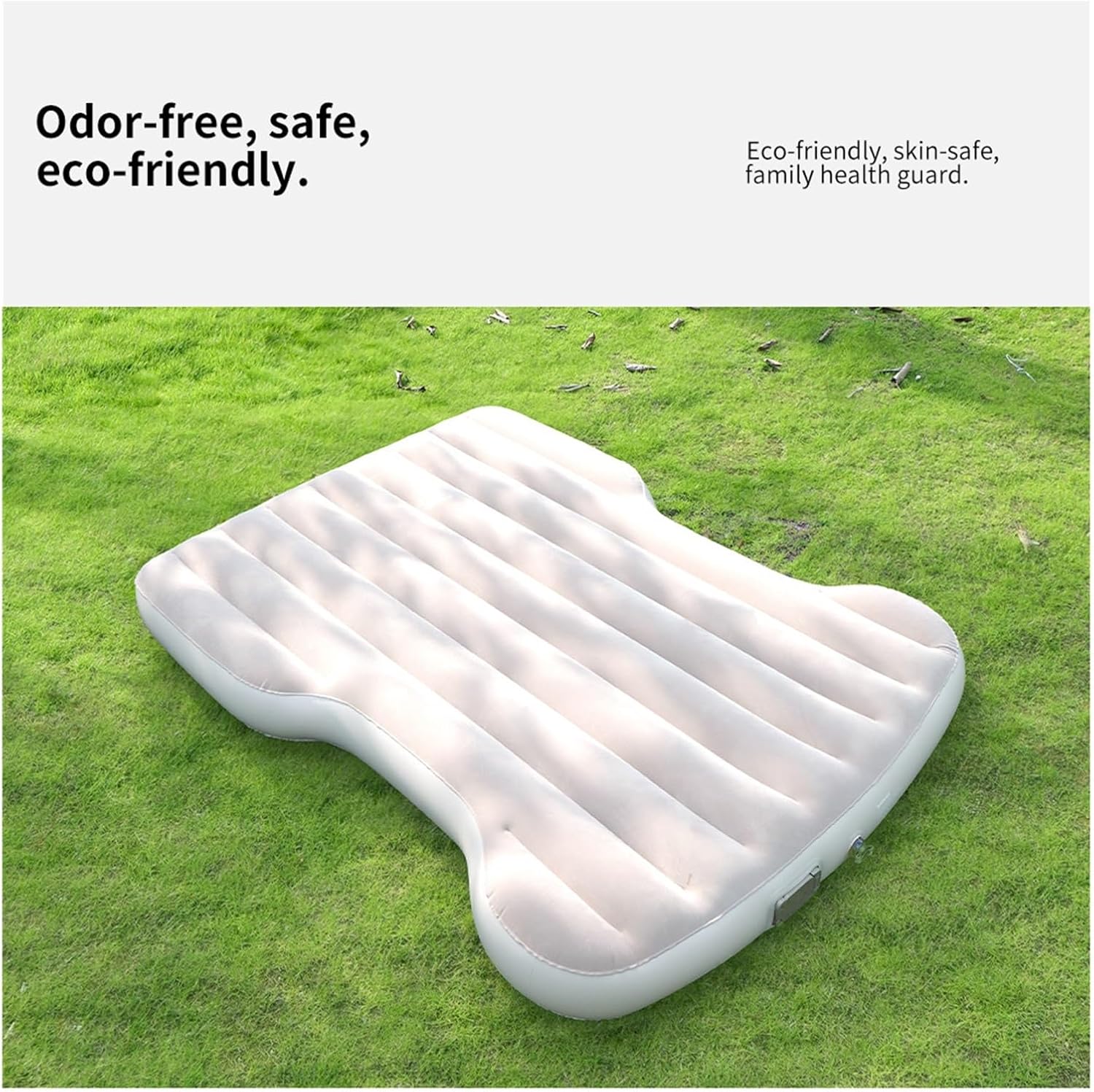 Car Air Bed Fit for Tesla Model Y Juniper 2021-2025 Automobile Air Mattress Self-Inflating Travel Sleeping Bed for Car Inflatable Universal(ADD headrest Black)