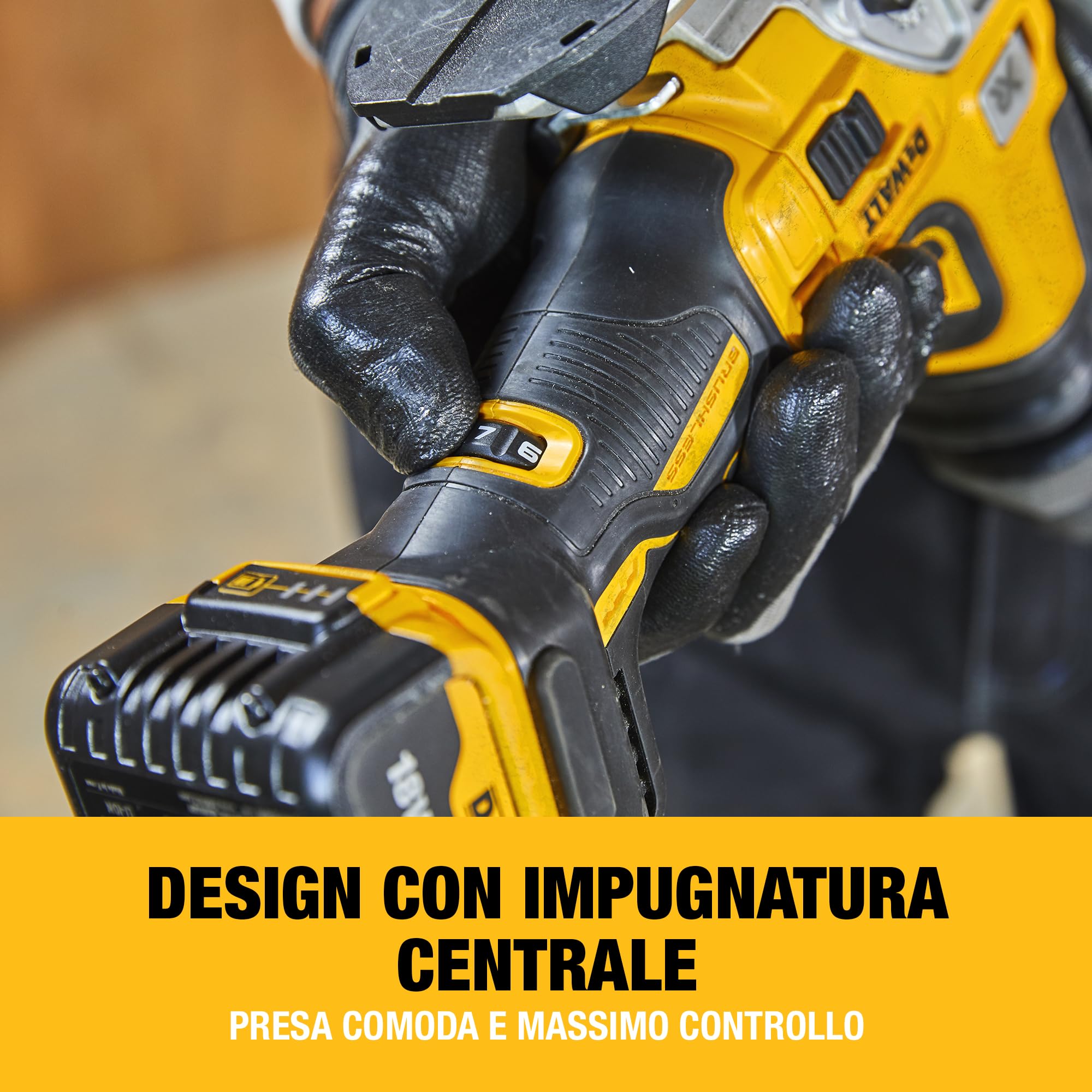DEWALT Seghetto alternativo 18 V XR senza spazzole, impugnatura sul corpo, solo corpo macchina, DCS335N-XJ