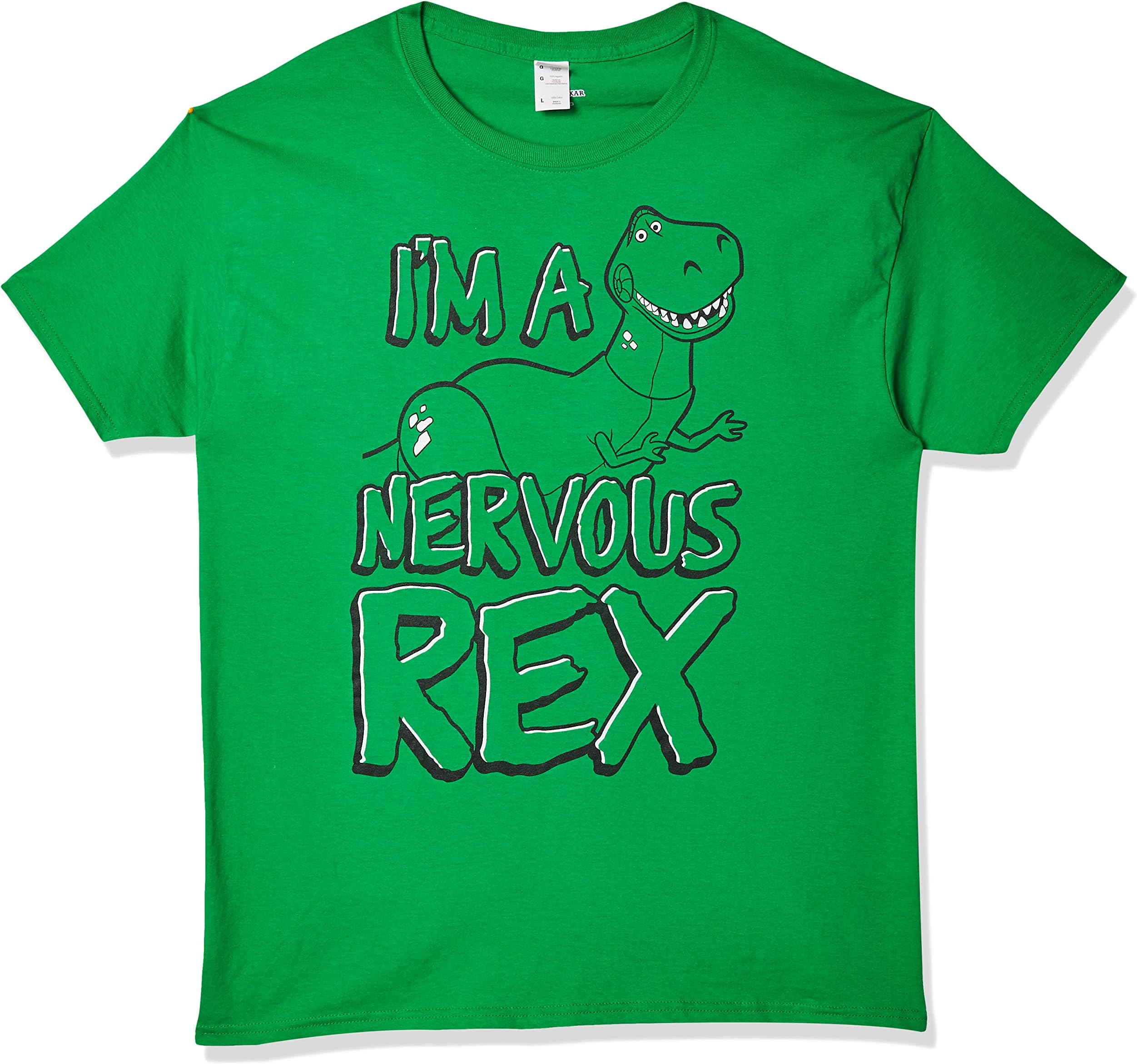 DisneyMen's Toy Story Nervous Rex Graphic T-shirt Shirt