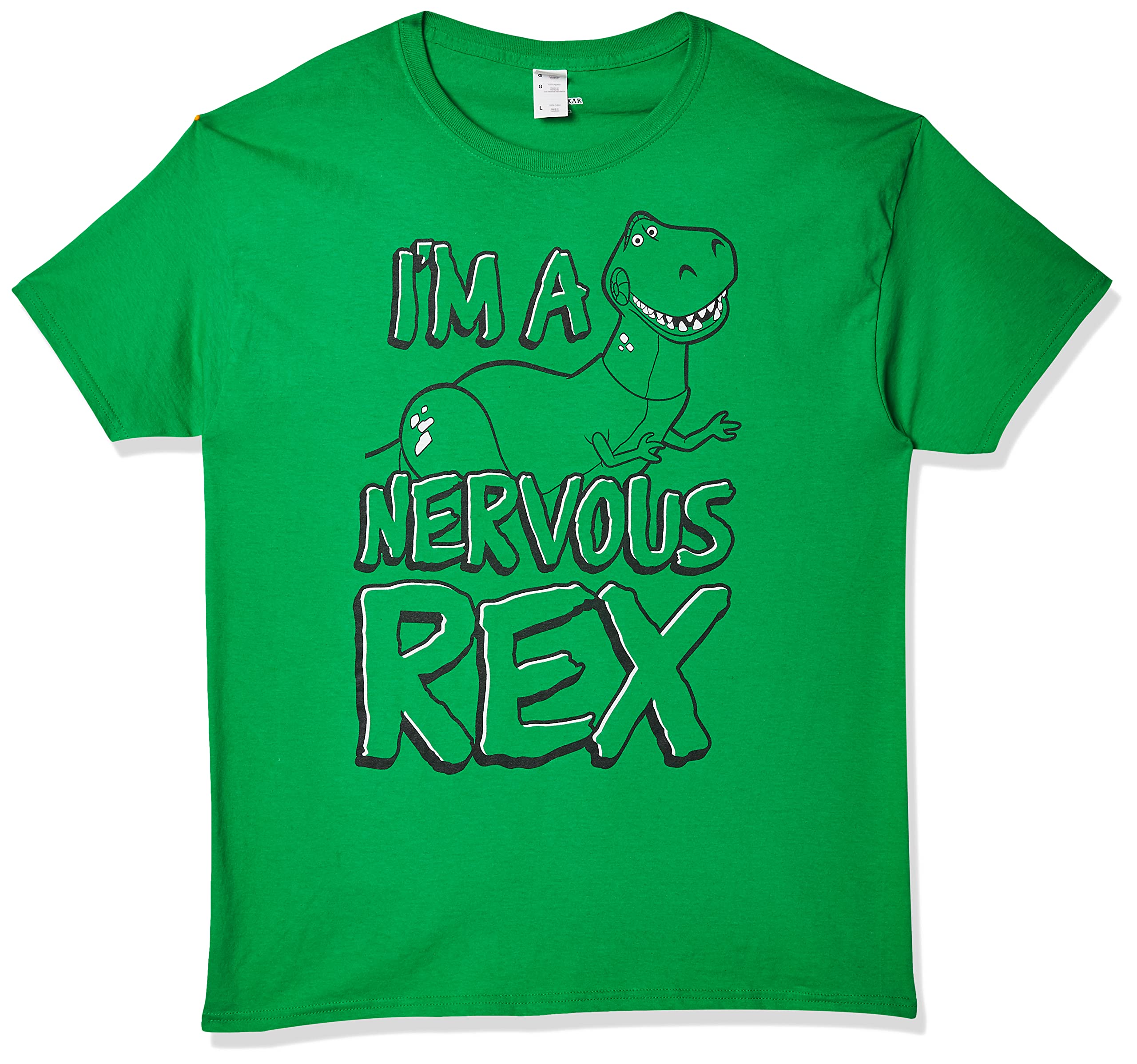 DisneyMen's Toy Story Nervous Rex Graphic T-shirt Shirt