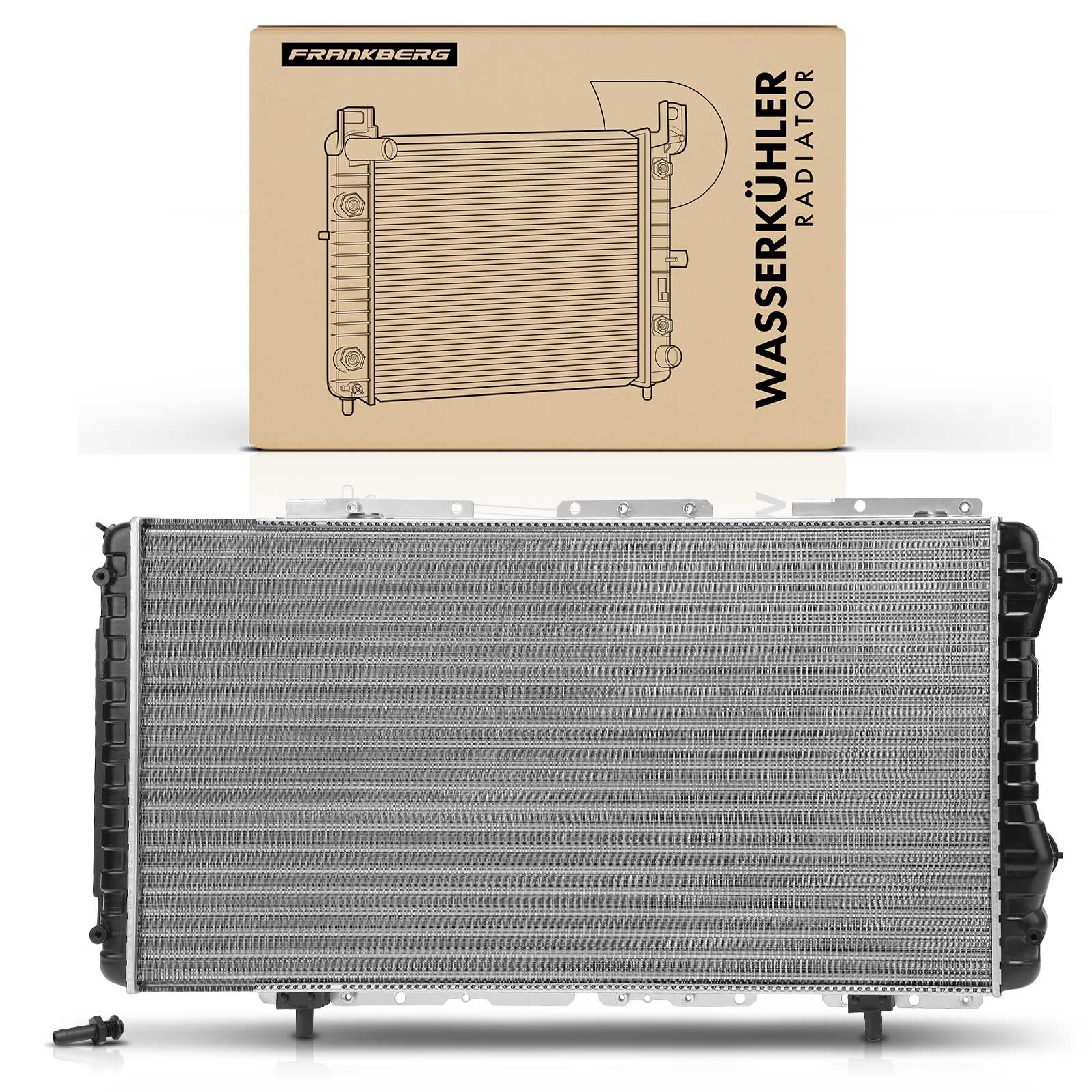 Frankberg Chłodnica wodna, chłodnica silnika, automatyczna skrzynia biegów, kompatybilna z Jumper 230P 1,9 l 1994-2002 Ducato 244 1,9L-2,8 l 1994-2006 Boxer 230P 1,9 l 1994-2002 Replace# 1307391080