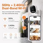 AlfredCam Plus 2 Smart Home Security Camera 2.5K, 5G/WiFi, Indoor/Outdoor, IP65 Waterproof, LED Spotlight, Two-Way Audio, Color Night Vision, Baby/Pet Cam, App Powered (70M+ downloads)