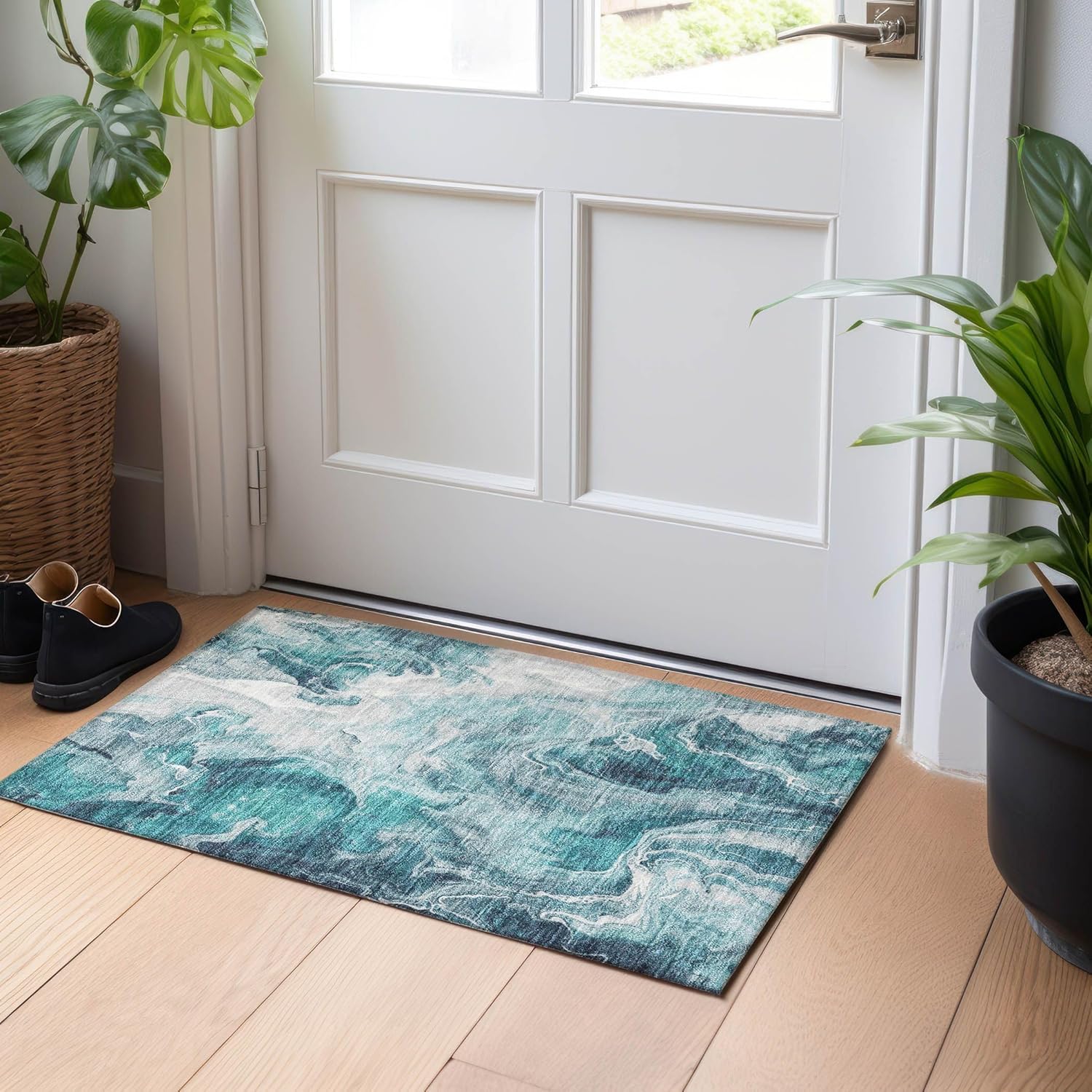 Addison Rugs Chantille ACN1687 Lavender 1'8" x 2'6" Indoor/Outdoor, Machine Washable, Easy Clean, Non Shedding, Bedroom, Living Room, Dining Room, Kitchen, Patio Rug