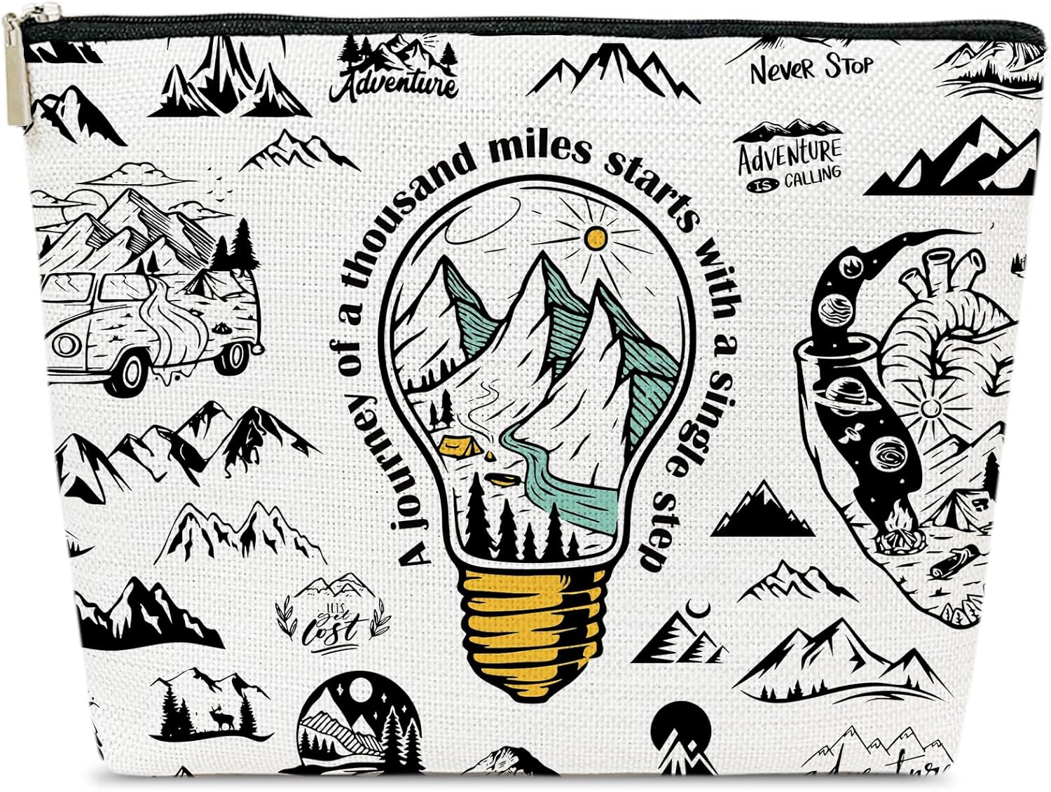 Empowering Hiking Makeup Bag: Travel Gifts for Women on Their Journey Empowering Hiking Makeup Bag: Travel Gifts for Women on Their Journey