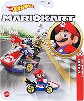 Vista 6 de Colección de Vehículos de Réplica Fundidos a Presión Hot Wheels Mario Kart a Escala 1:64, Juguetes Coleccionables