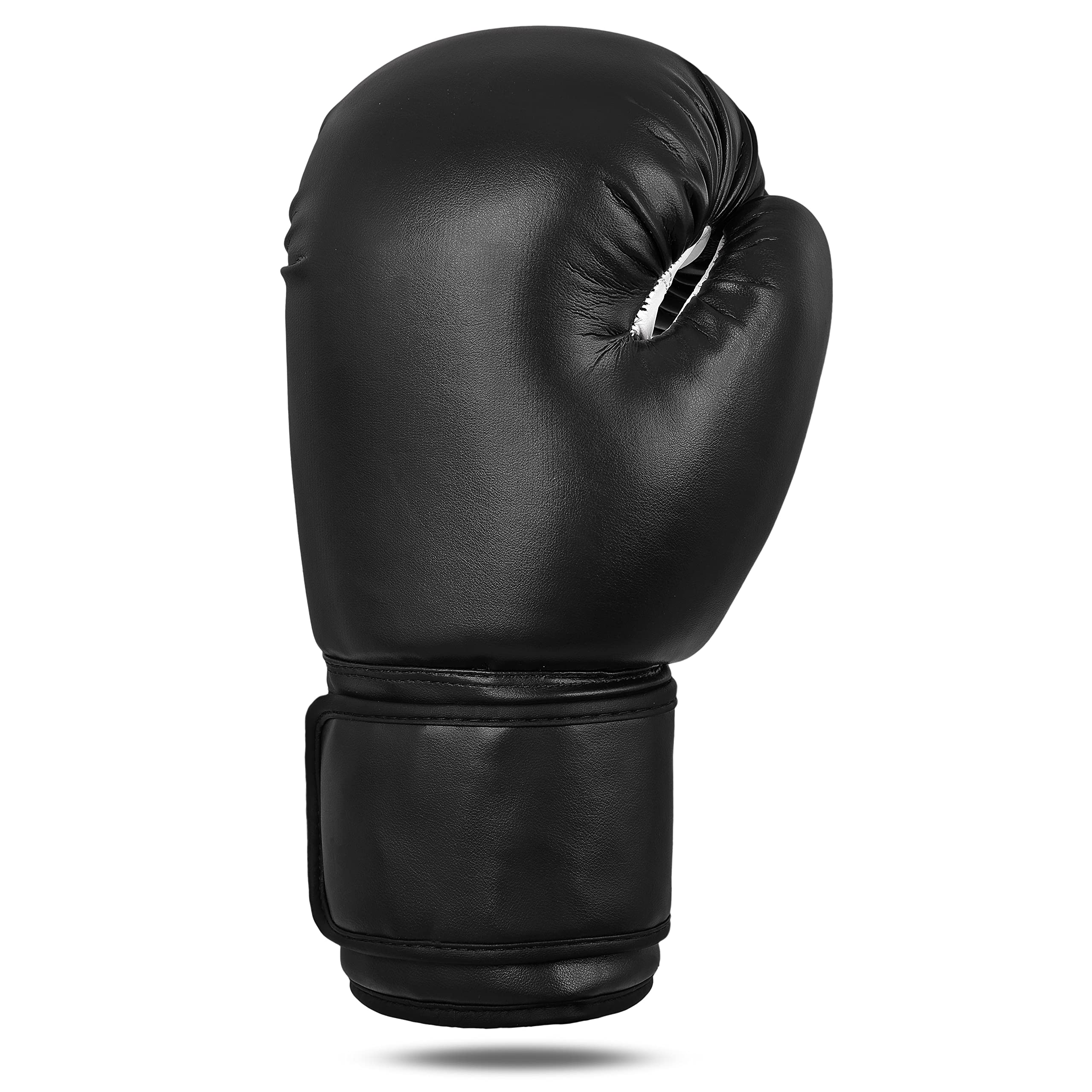 Boxhandschuhe, schwarz/weiß, Leder, TOP-Modell