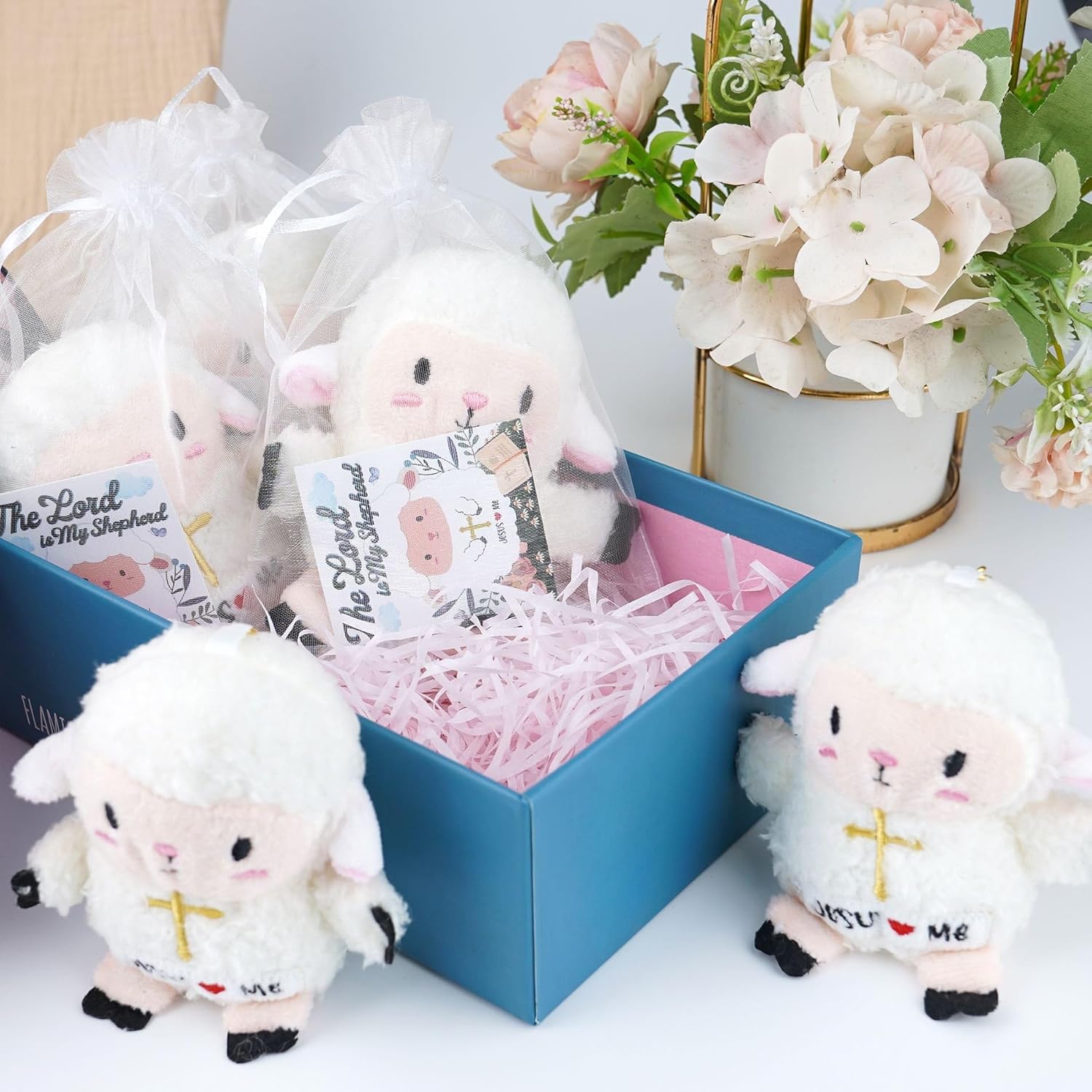 Lamb Plush Sheep Stuffed Animal - 36 Pack Mini Plush Lamb of God Kids' Party Favor Jesus Love Me Religious Celebrations Gifts