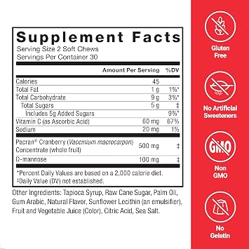 Force Factor Complete Cranberry Supplement with D Mannose
