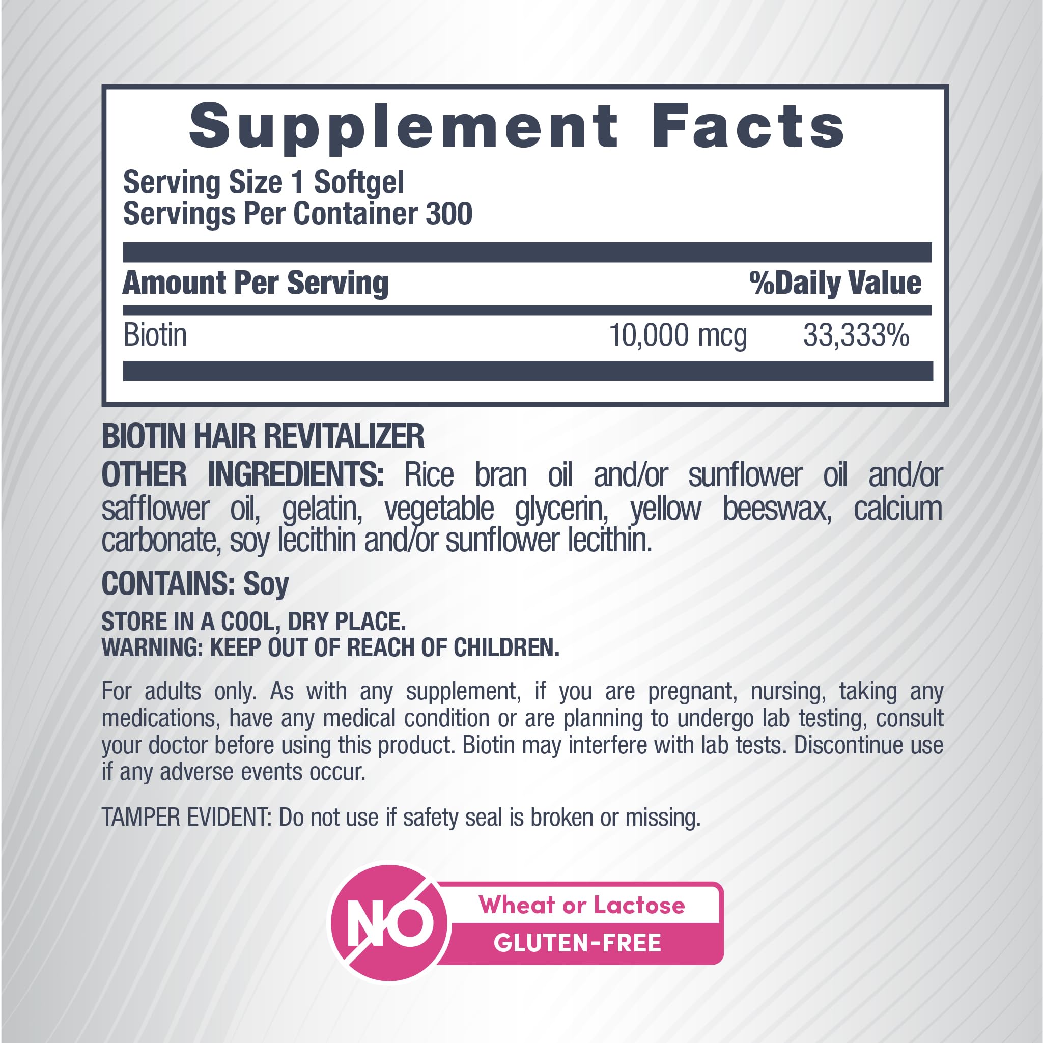 NeoCell Biotin Hair Revitalizer 10000mcg | 300 Softgels — Amazon image 4