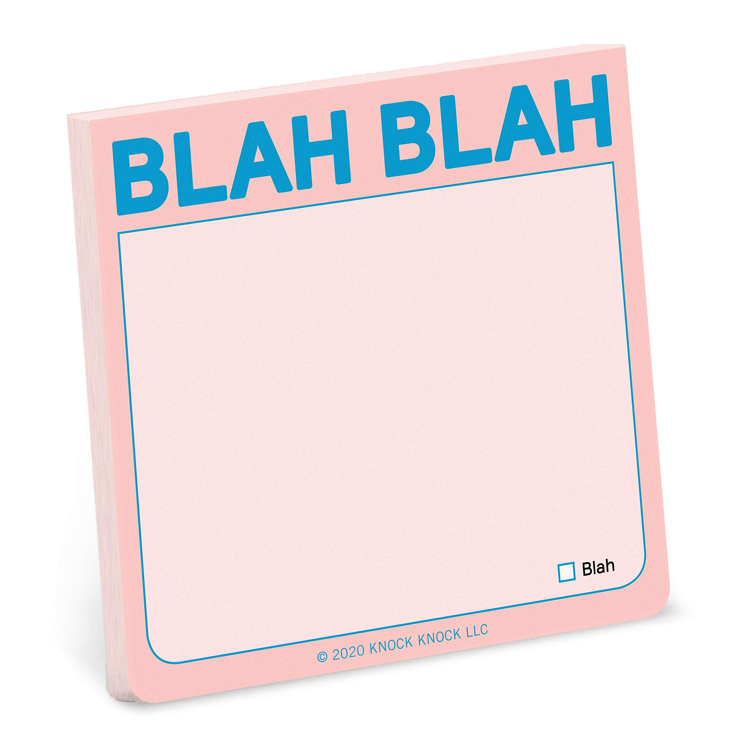 1-Count Knock Knock Blah Blah Sticky Note (Pastel Version, 3 x 3-inches)