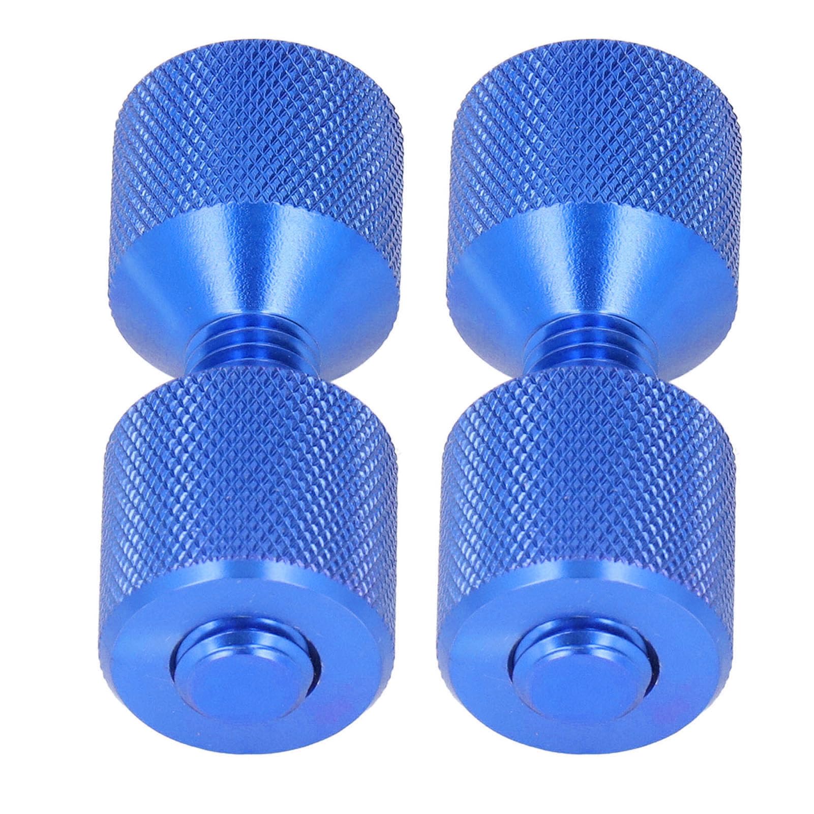2 Hole Flange Pins, 2pcs Flange Alignment Pin Anodize Aluminium 11/8in Flange Double Hole Pins Set for 0.5 to 14in 150LB Flanges (Blue) - Image 3