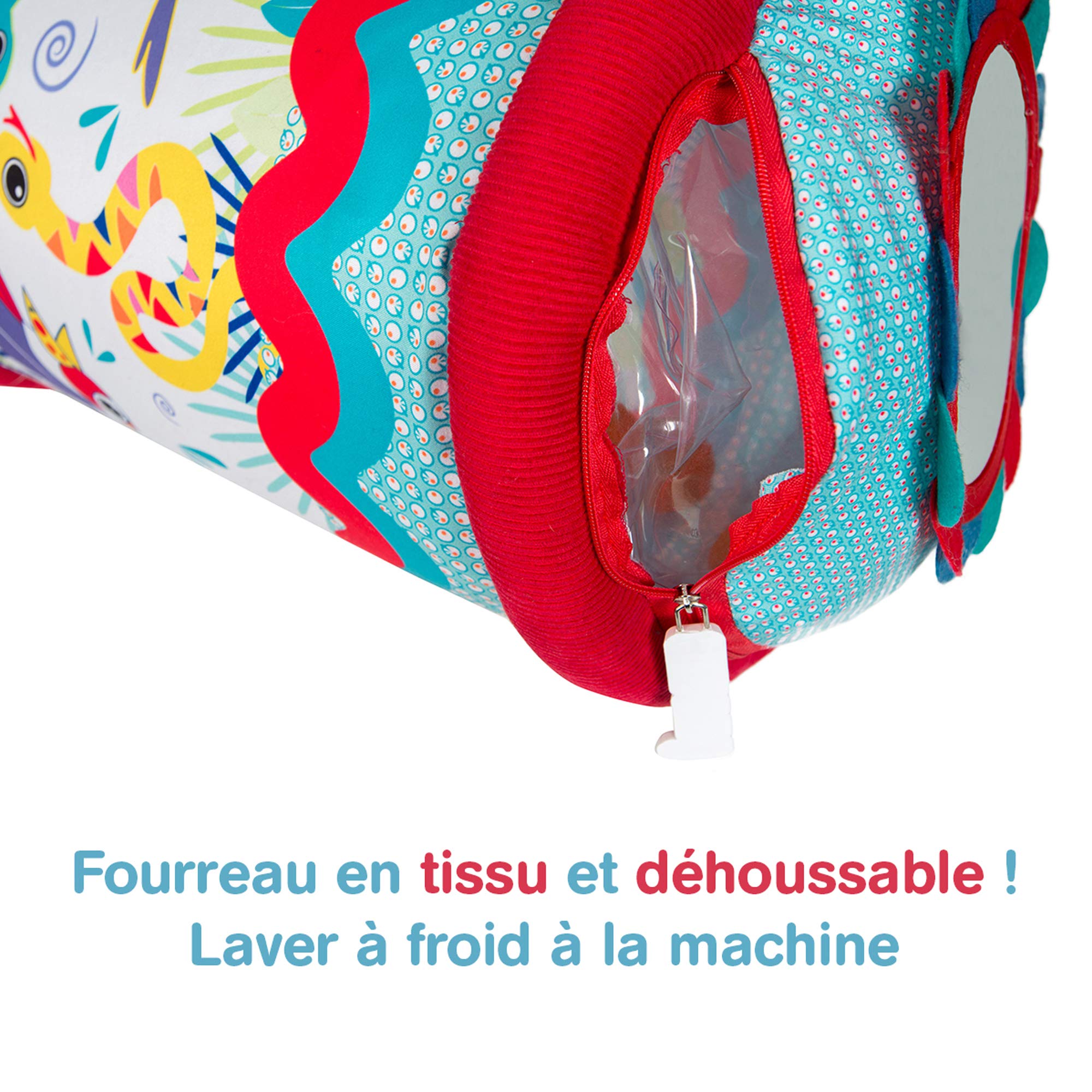 Ludi Baby-Rolle, 40 x 25 x 20 cm, ab 6 Monaten Die aufblasbare Rolle fördert die Motorik von Kindern.