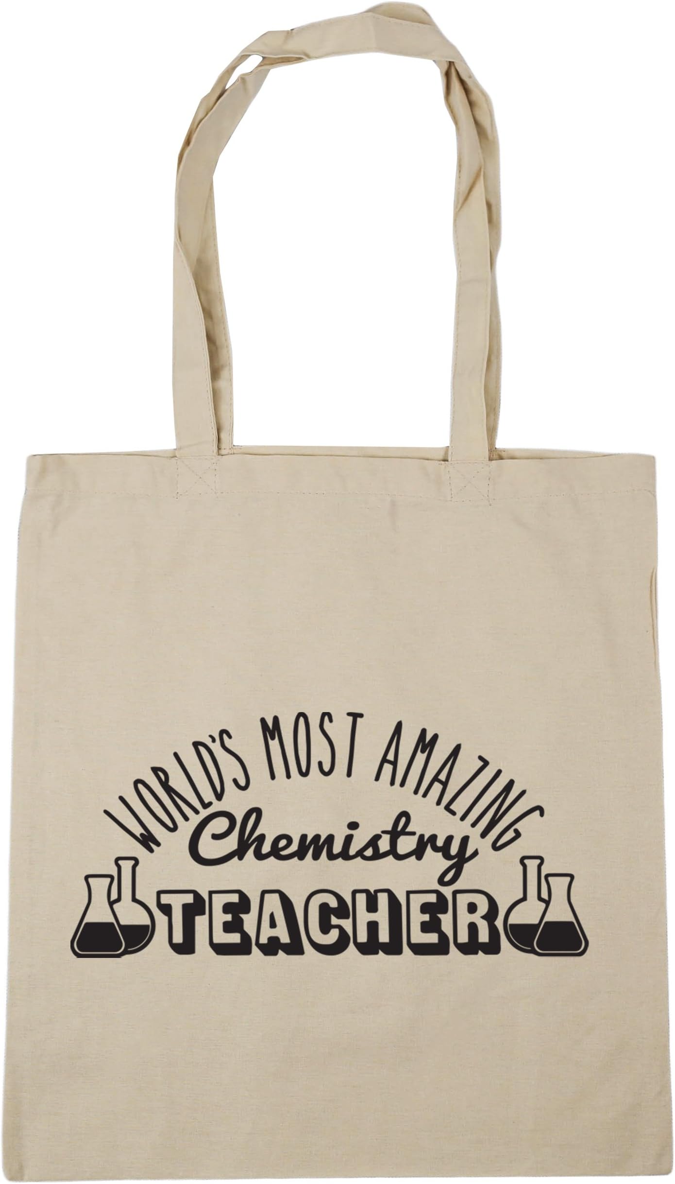 Hippowarehouse World's most amazing chemistry teacher Tote Shopping Gym Beach Bag 42cm x38cm, 10 litres