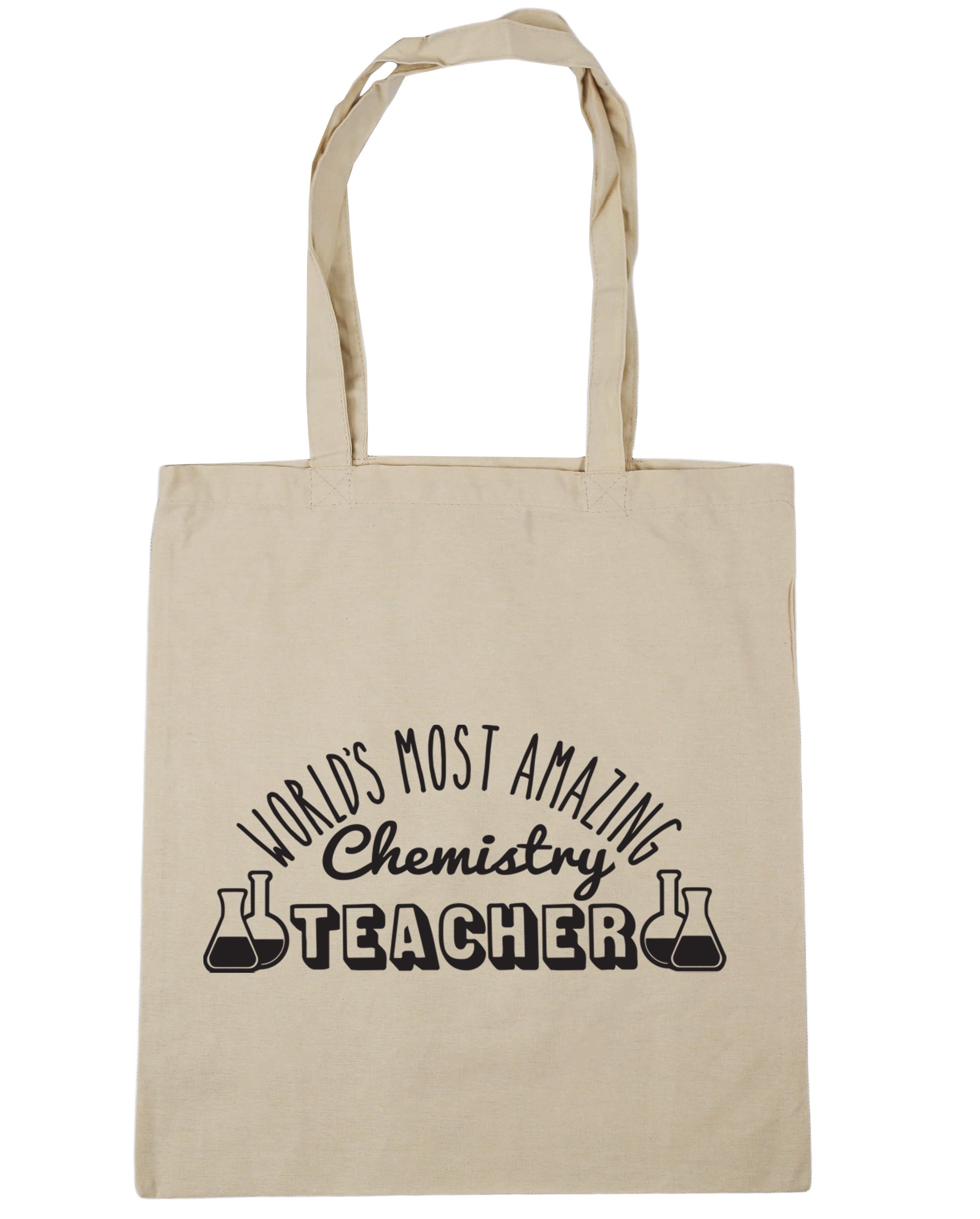 Hippowarehouse World's most amazing chemistry teacher Tote Shopping Gym Beach Bag 42cm x38cm, 10 litres