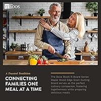 Vista 7 de John Boos Block BBQBD Tabla para picar reversible, madera de arce, veta visible, con ranura para líquidos, Walnut