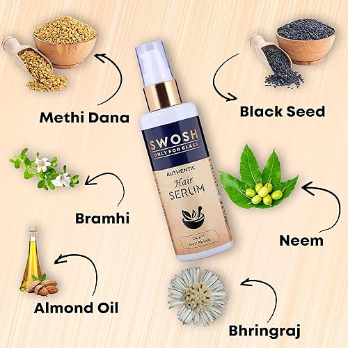 Miniatura 2 de Suero ayurvédico para el cabello de hierbas para hombres y mujeres, suero para el cabello antiencrespamiento y enredos, sin SLES ni parabenos, 3.4