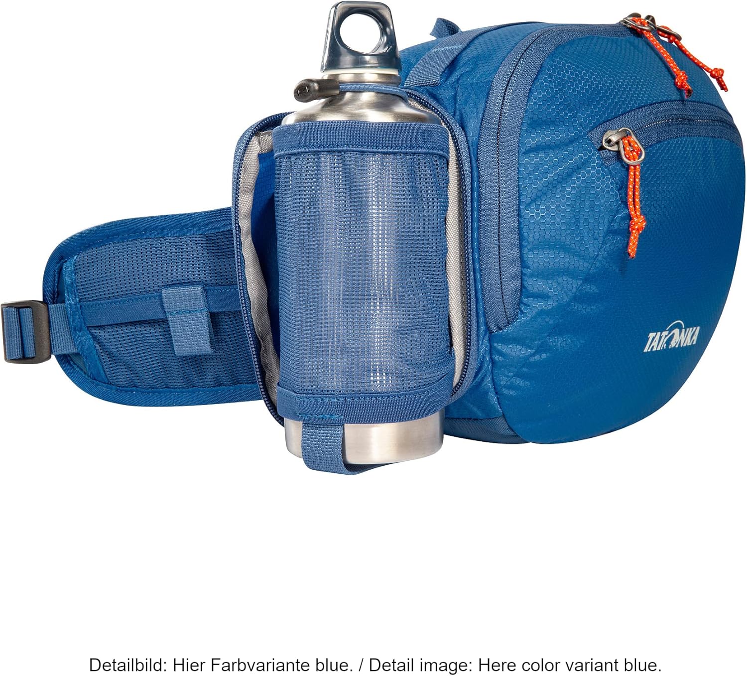 Tatonka Hip Bottle Double 2 Bum Bag with Bottle Holder for 2 Water Bottles, Large Zip Compartment and a Front Pocket (Black)