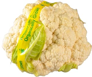 Bristol Farms Organic Cauliflower Head - Fresh Premium Produce, 1 Count Organic Veggie