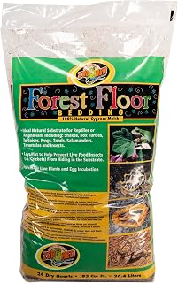 Zoo Med Forest Floor Bedding - Natural Cypress Mulch Substrate for Snakes, Amphibians & Tropical Tortoises