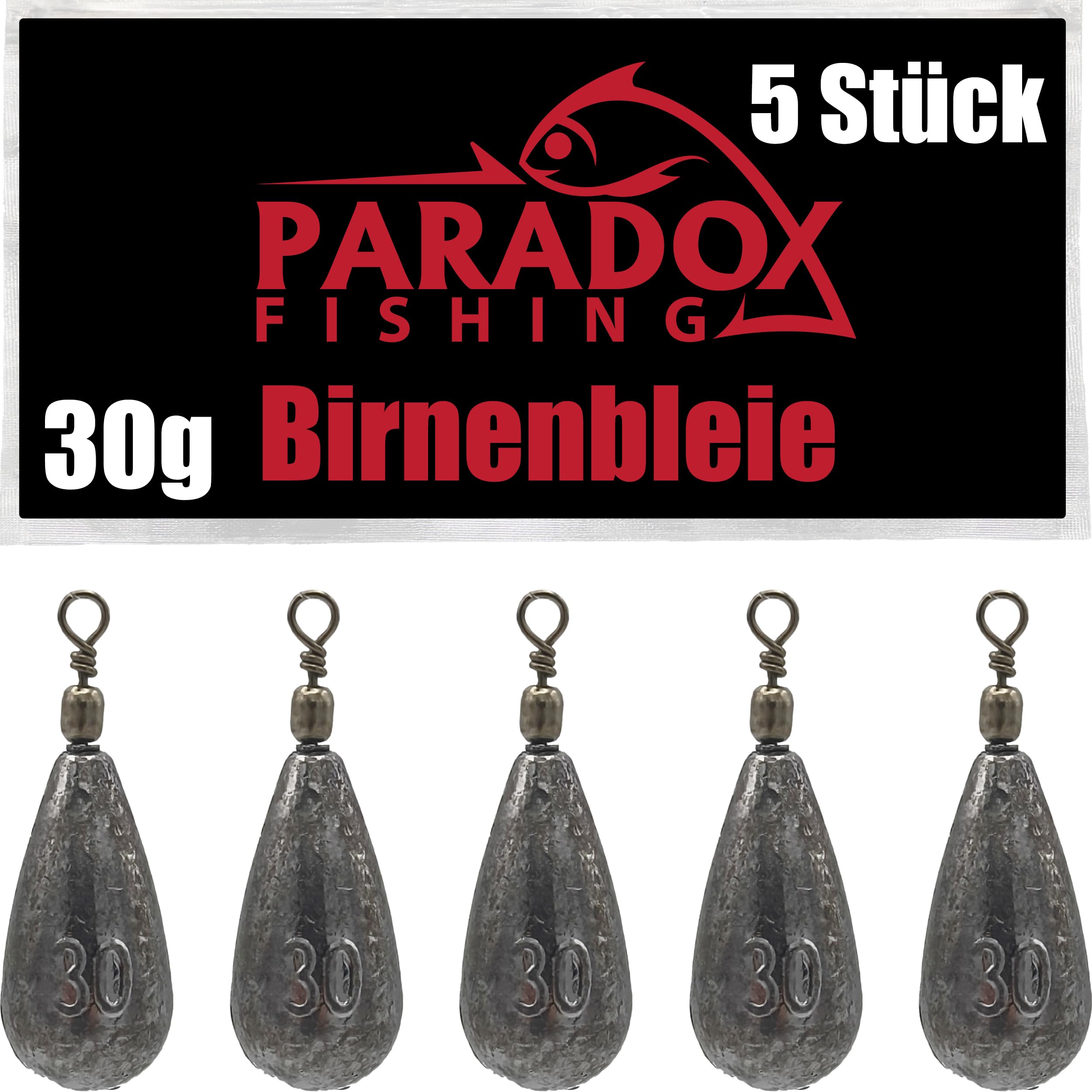Paradox Fishing Zestaw ołówia gruszczynnego, 5 x 30 g, ołów, wędkarski