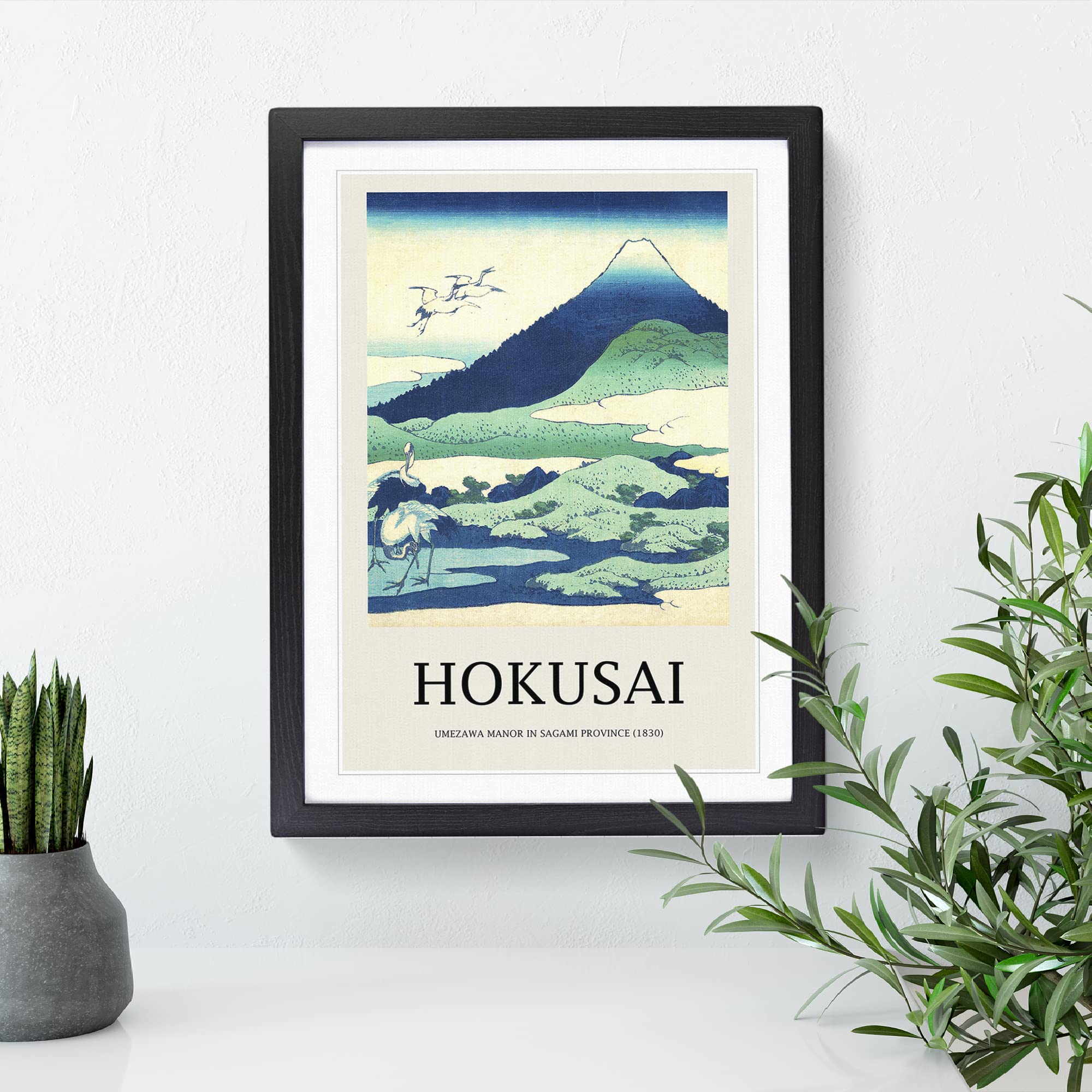 Umezawa Manor In Sagami Province By Katsushika Hokusai Exhibition Museum Asian Japanese Framed Wall Art Print - Image 2