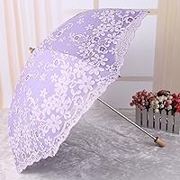 Vista 3 de Honeystore Parasol de viaje plegable Brolly Anti-UV Sombrilla Vintage