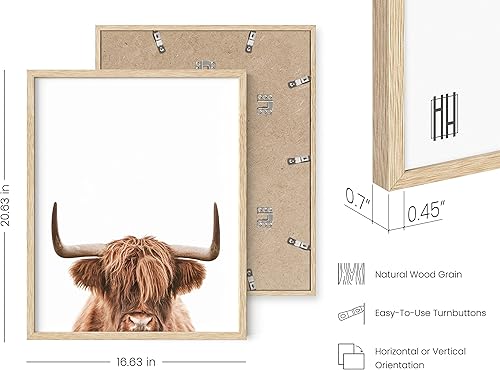 Miniatura 3 de HAUS AND HUES Arte de pared de vaca de las tierras altas, estampado de vaca de las tierras altas y arte de pared de toro, decoración de pared de