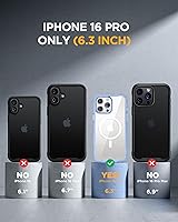 Vista 891 de Miracase Funda magnética para iPhone 14 de 6.1 pulgadas, protector de pantalla de vidrio templado integrado + protector de lente, compatible