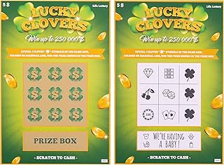 5 Pregnancy Announcements Scratch Off Cards - Cute Baby Announcement Ideas - Baby Reveal Scratch Off - Pregnancy Announcement Scratch Off Card - Lottery Surprise Pregnancy Announcement