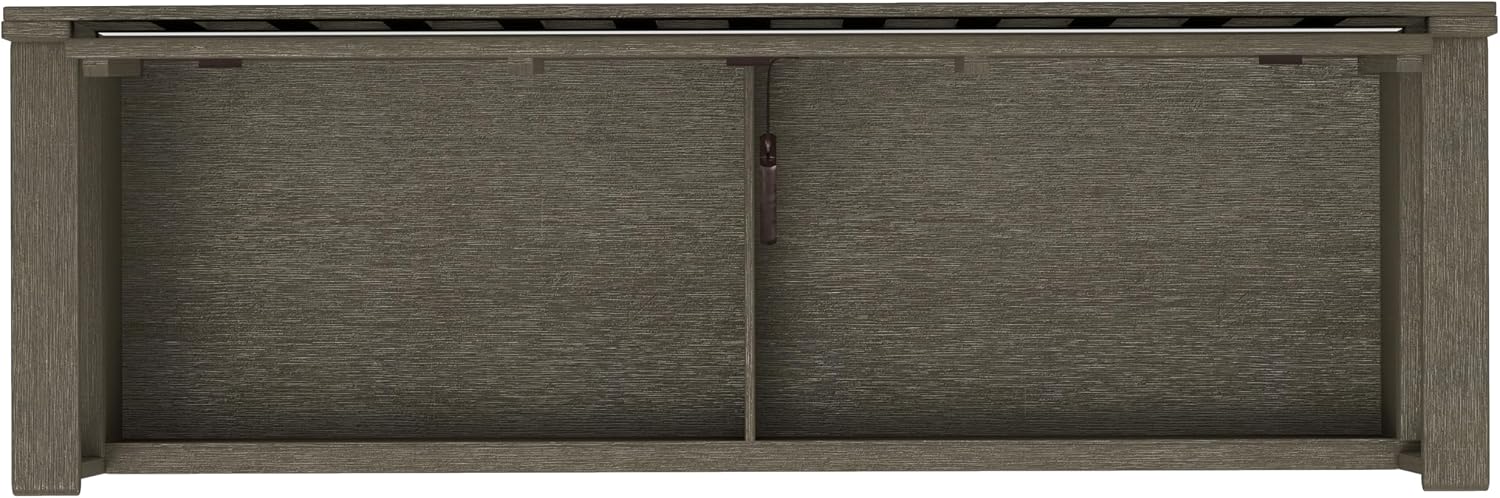 SIMPLIHOME Brooklyn Entryway Storage Bench - 48 inch Wide Solid Wood Hallway Bench in Farmhouse Grey, Contemporary Mudroom Bench for Entry or Foyer with Lift-Up Lid and Spacious Hidden Storage