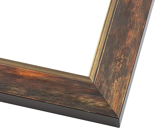 Miniatura 4 de Marco de fotos de madera real dorada de 5 x 5 pulgadas de ancho de 1.5 pulgadas  Profundidad del marco interior de 0.5 pulgadas  Marco de fotos