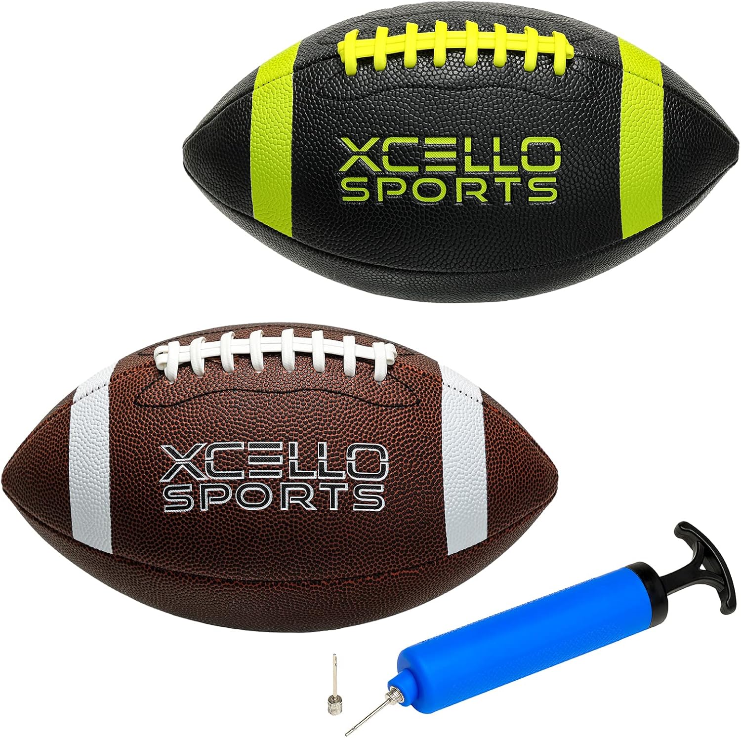 JR Football Assortment w/Pump (Pack of 2)