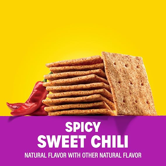 WHEAT THINS Spicy Sweet Chili Snacks, Whole Grain Wheat Crackers, 8.5 oz