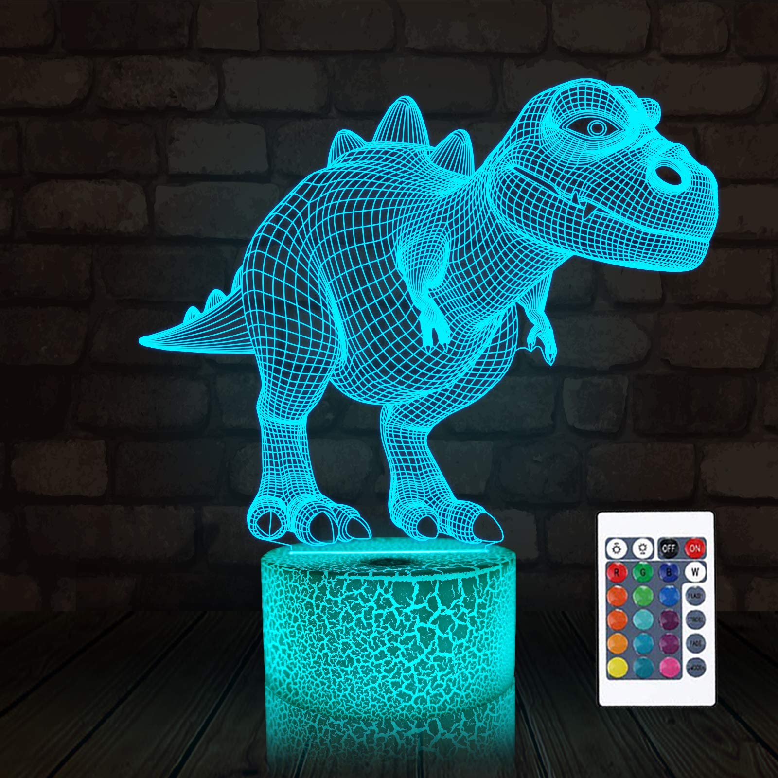 Minecraft Toys 3D Illusion LED Lamp FULLOSUN 3D Alien Night Light - LED ...