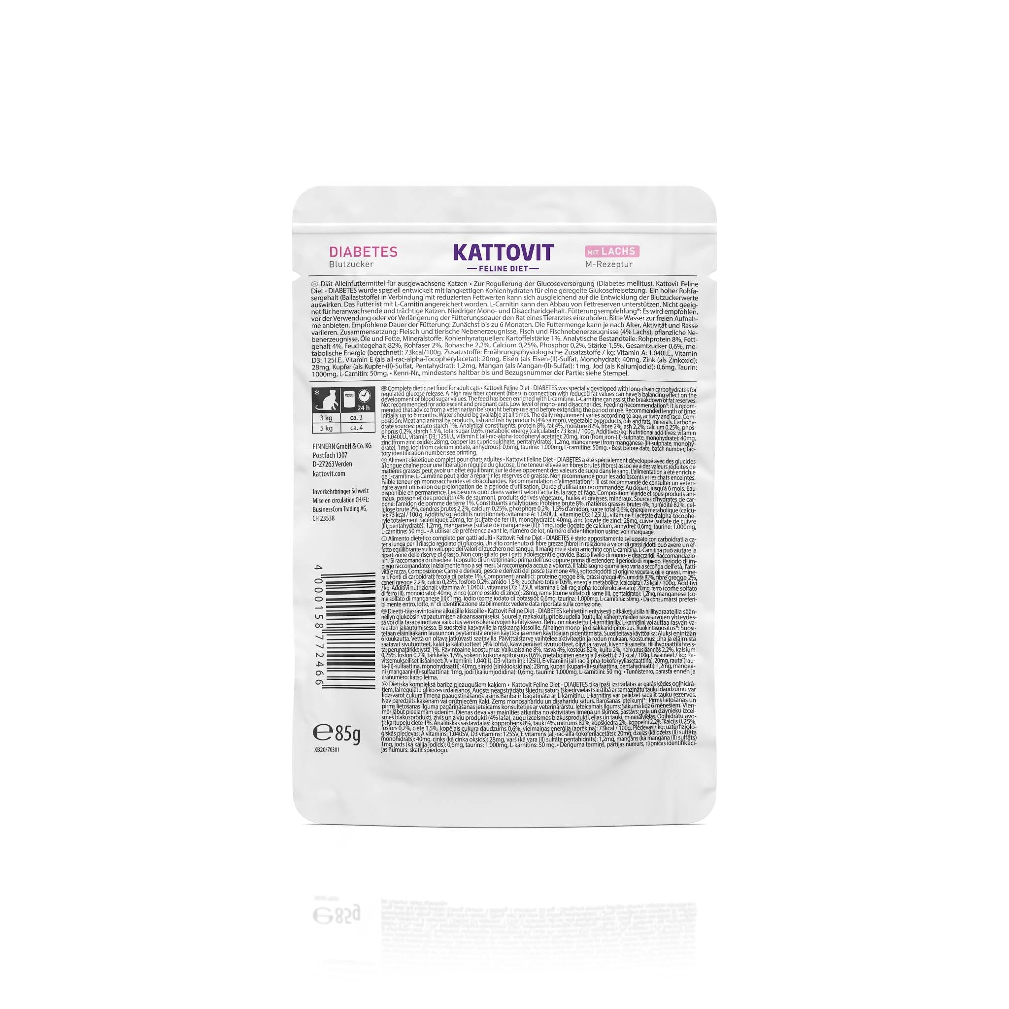 Kattovit Salmone diabete, 85 g