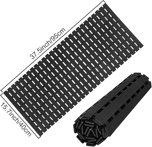 Miniatura 5 de MBOSS Tapete de ducha antideslizante para bañera, tapete de baño para ducha, tapete de baño antideslizante con orificio de drenaje y ventosas