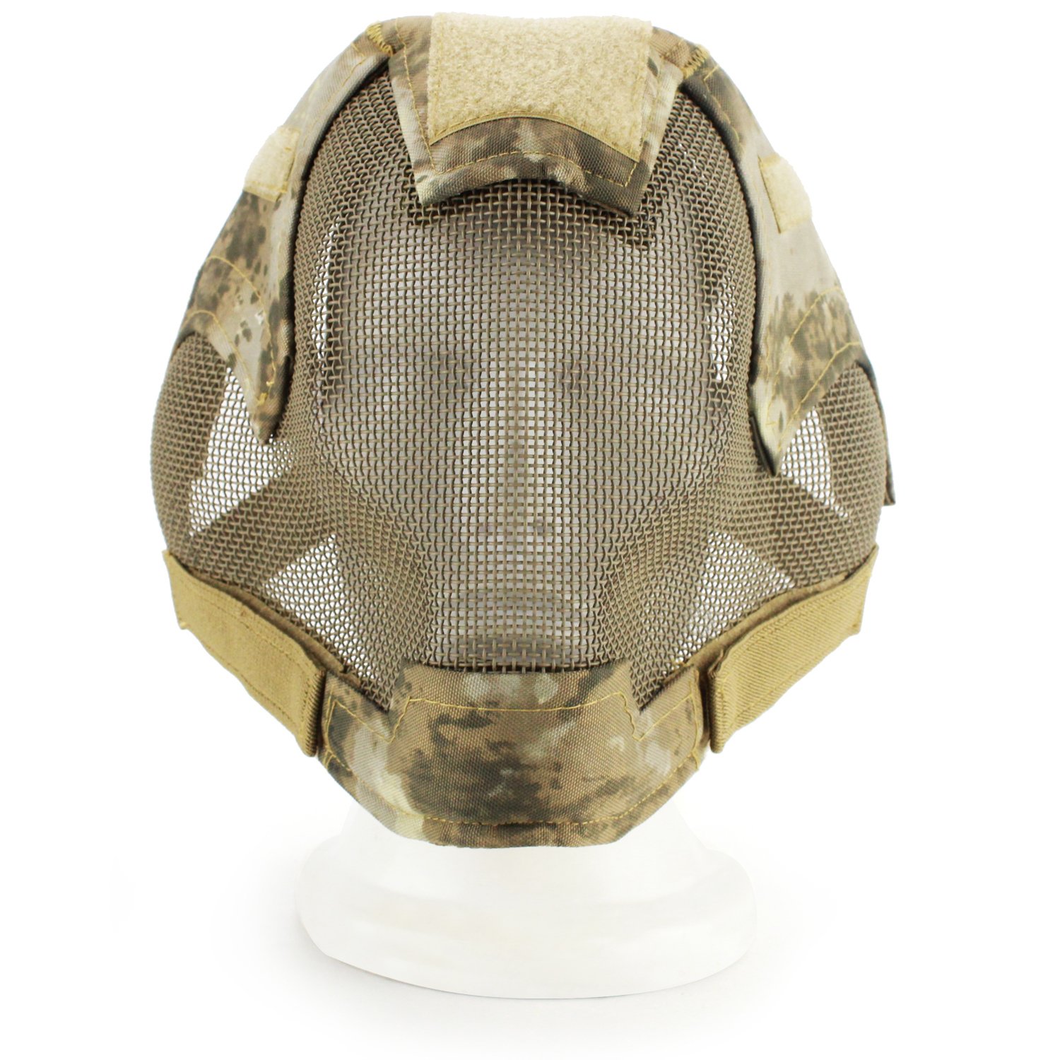 HotourMilitary Airsoft Paintball Masks Tactical Steel Mesh Full Face Mask for Army Outdoor Paintball Accessories