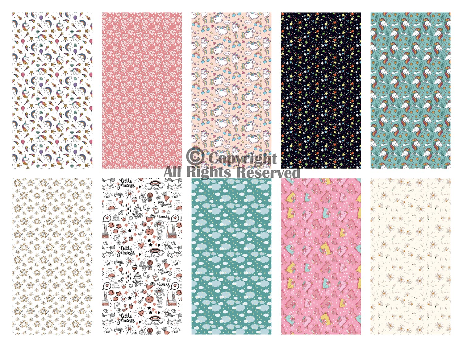 Craftido 10pcs 18”x21”(46x53cm) Fat Quarters Fabric Bundles, Medium Weight 145g, 100% Cotton Fabric for Quilting Sewing - Image 2