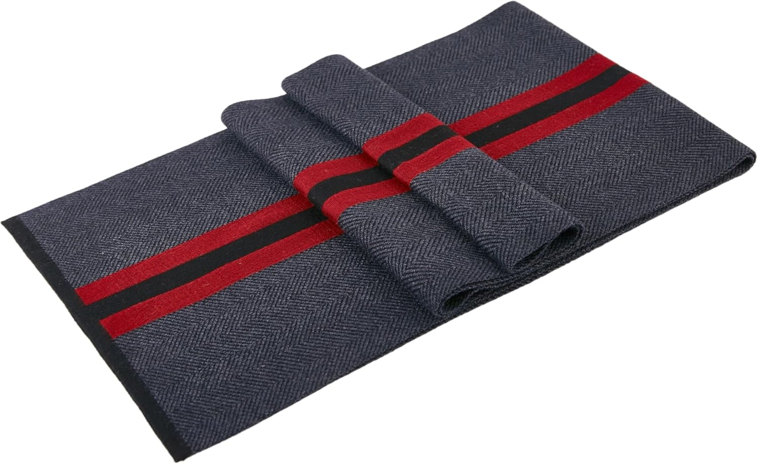 Mens Winter Scarf Fashion Formal Soft Scarves Classic Plaid Solid Colors Cashmere Scarf for Men - Image 3